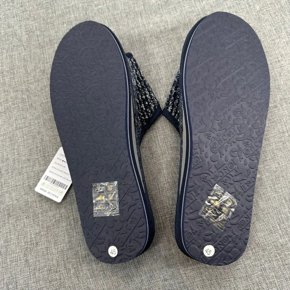 NEW Mens ONCAI SLIPPERS SANDALS MEMORY FOAM ARCH SUPPORT‎ SLIP ON Size 11 USA
